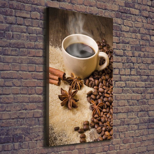 Verticale foto op canvas Een kopje koffie
