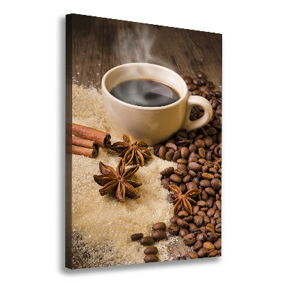 Verticale foto op canvas Een kopje koffie
