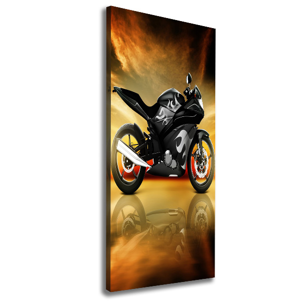 Verticale foto op canvas Motorfiets