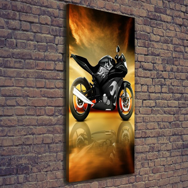 Verticale foto op canvas Motorfiets