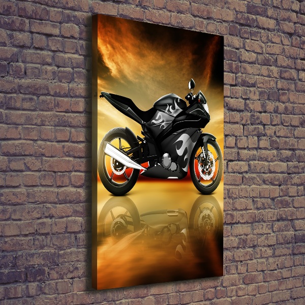 Verticale foto op canvas Motorfiets