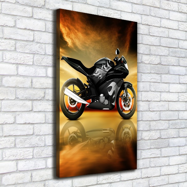 Verticale foto op canvas Motorfiets