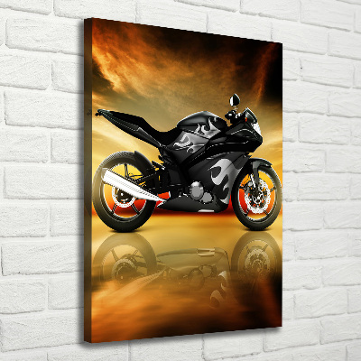Verticale foto op canvas Motorfiets