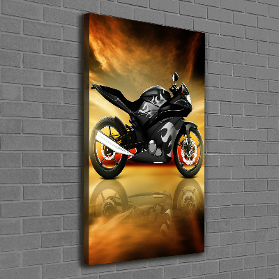 Verticale foto op canvas Motorfiets