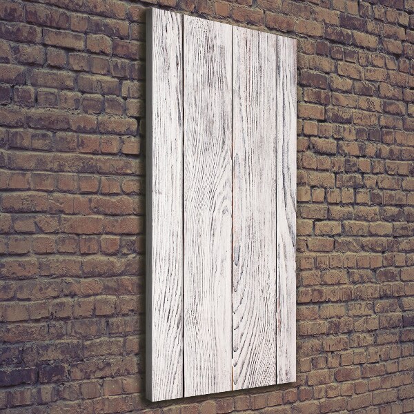 Verticale foto op canvas Houten muur