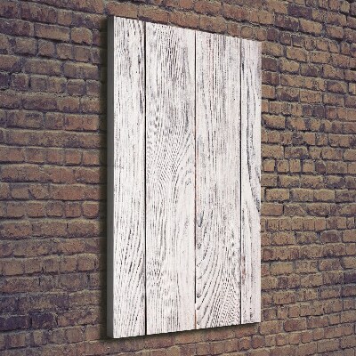 Verticale foto op canvas Houten muur