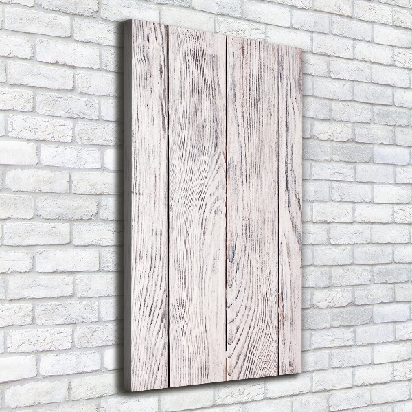Verticale foto op canvas Houten muur