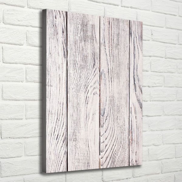 Verticale foto op canvas Houten muur