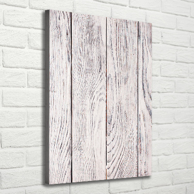Verticale foto op canvas Houten muur