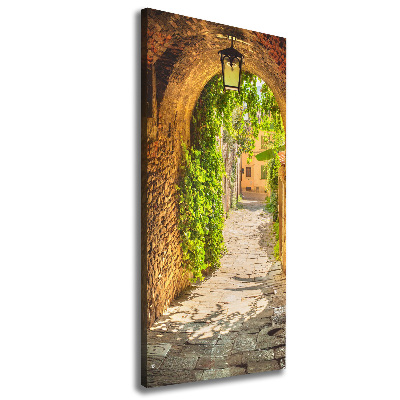 Verticaal schilderij op canvas Italiaanse straten