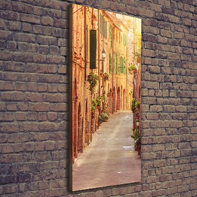 Verticale foto op canvas Italiaanse straten