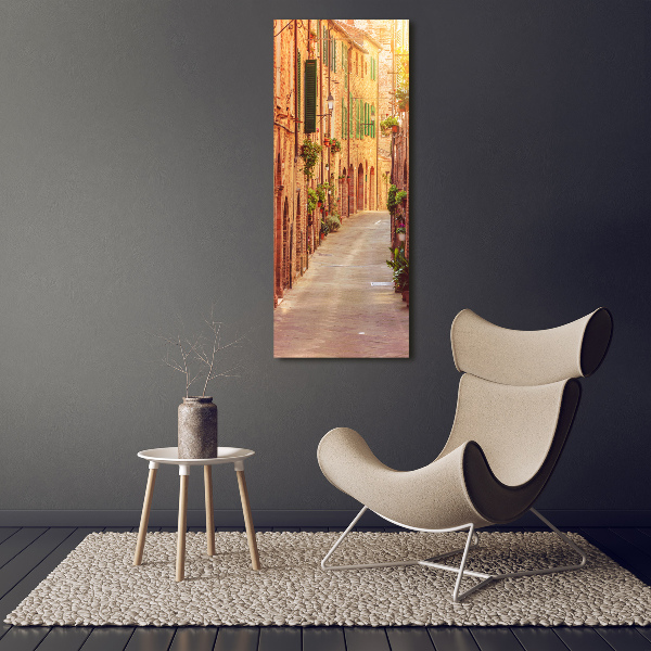 Verticale foto op canvas Italiaanse straten