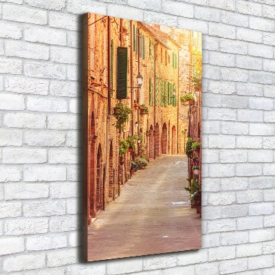 Verticale foto op canvas Italiaanse straten