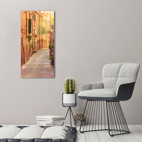 Verticale foto op canvas Italiaanse straten