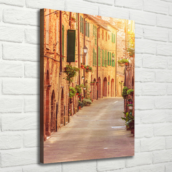 Verticale foto op canvas Italiaanse straten