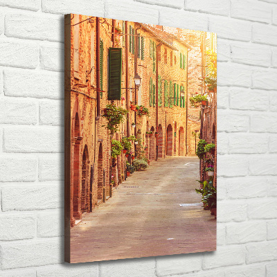 Verticale foto op canvas Italiaanse straten