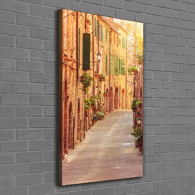 Verticale foto op canvas Italiaanse straten