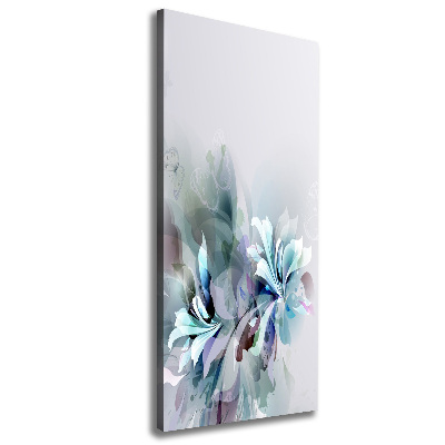 Verticale foto op canvas Abstracte bloemen