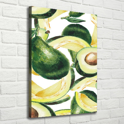 Verticaal canvasschilderij Avocado