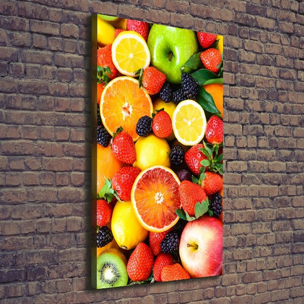 Verticaal canvasschilderij Fruit