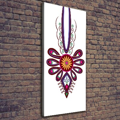 Verticale canvasfoto Pools volkspatroon