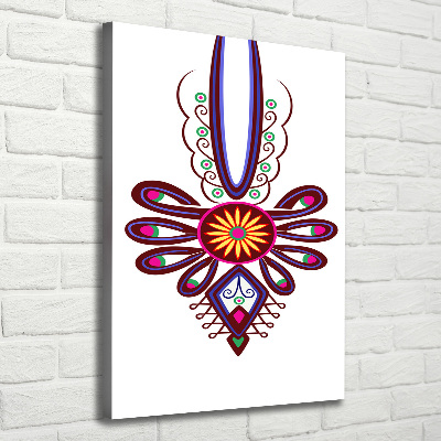 Verticale canvasfoto Pools volkspatroon