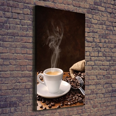 Verticale foto op canvas Een kopje koffie