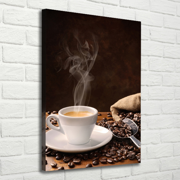 Verticale foto op canvas Een kopje koffie