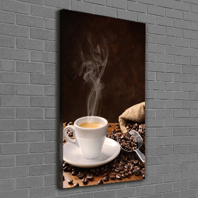 Verticale foto op canvas Een kopje koffie