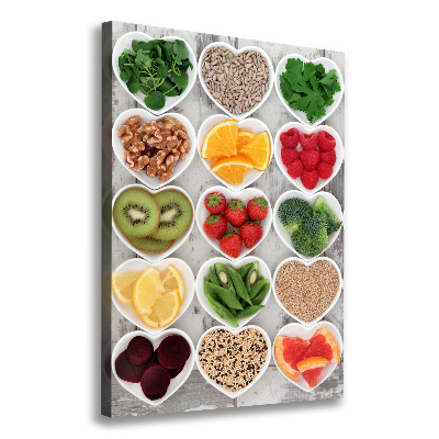 Verticale canvasfoto Gezonde voeding