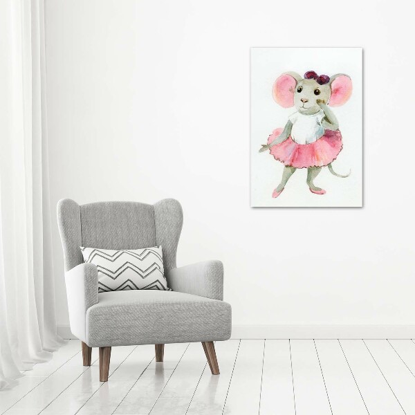 Verticaal schilderij op canvas Ballerina Muis