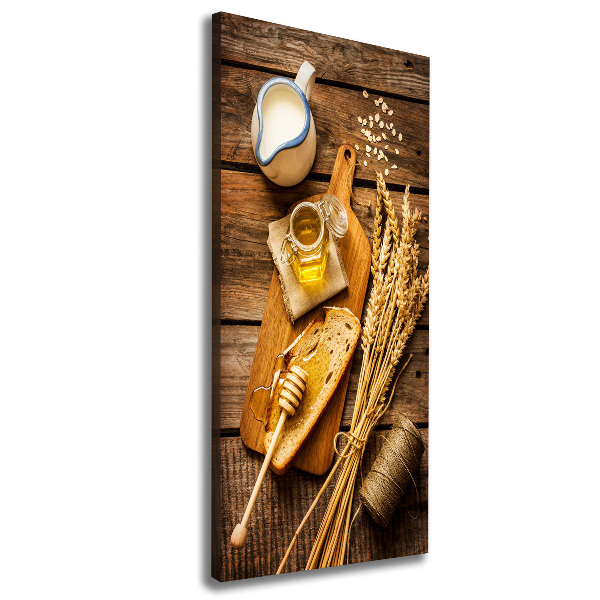 Verticaal canvasschilderij Ontbijt