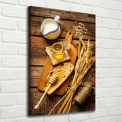 Verticaal canvasschilderij Ontbijt