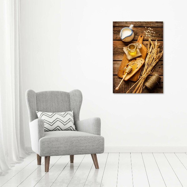 Verticaal canvasschilderij Ontbijt