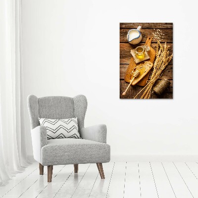 Verticaal canvasschilderij Ontbijt