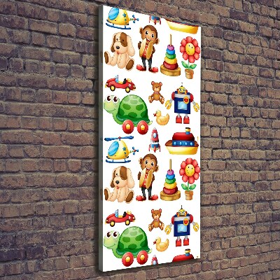 Verticale foto op canvas Speelgoed