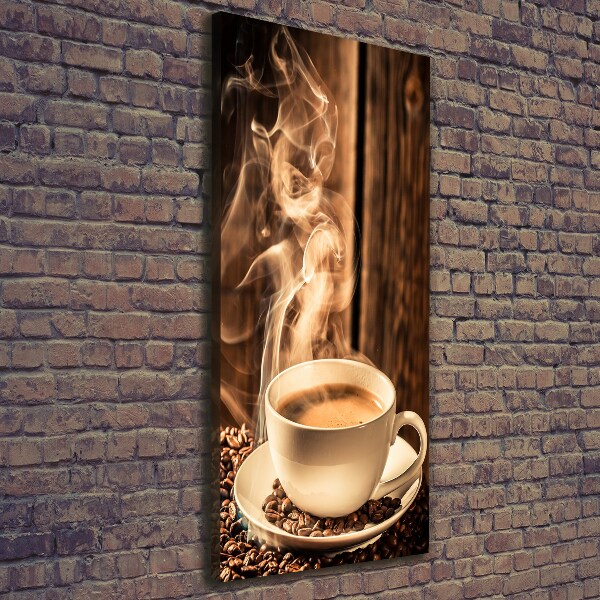 Verticaal canvasschilderij Aromatische koffie