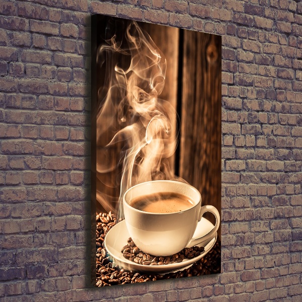 Verticaal canvasschilderij Aromatische koffie