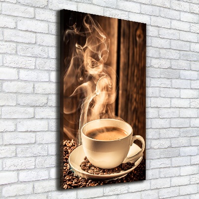 Verticaal canvasschilderij Aromatische koffie