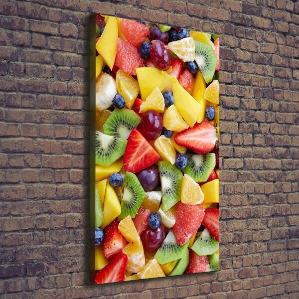 Verticale foto op canvas Gesneden fruit