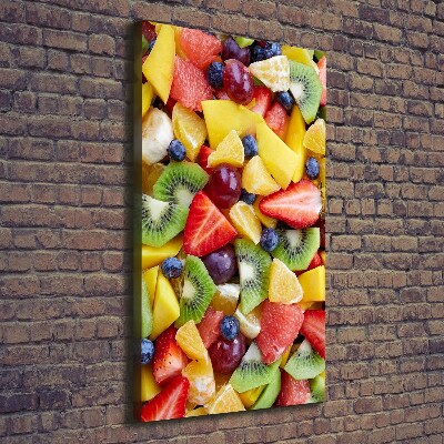 Verticale foto op canvas Gesneden fruit