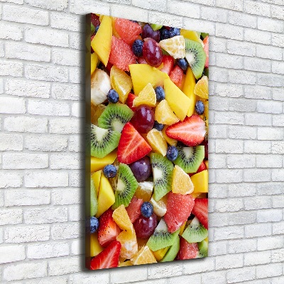 Verticale foto op canvas Gesneden fruit