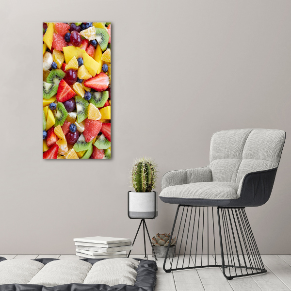 Verticale foto op canvas Gesneden fruit