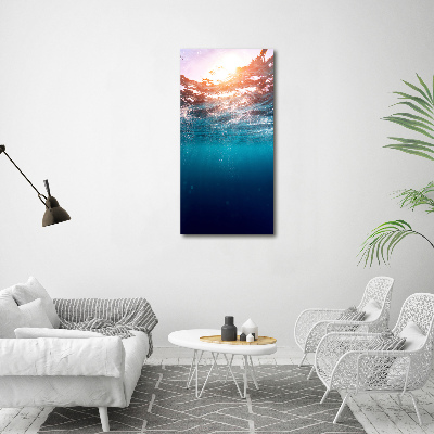 Verticale foto op canvas Onderwater