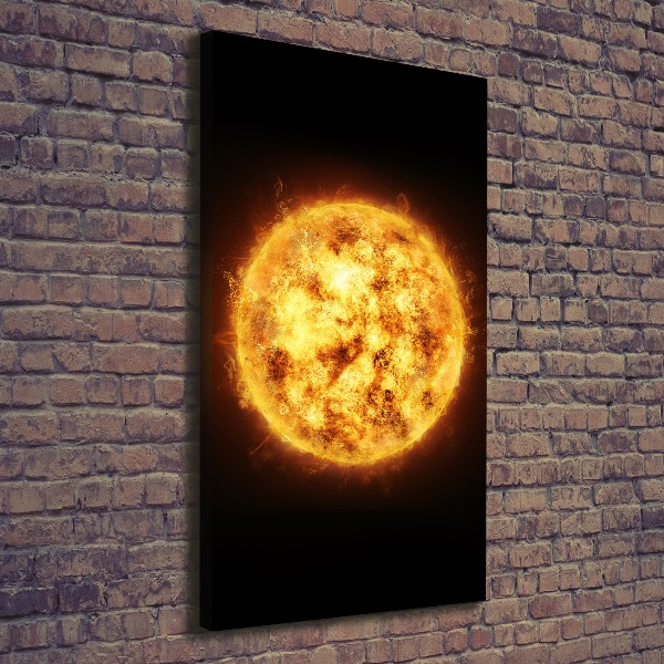 Verticale foto op canvas Zon