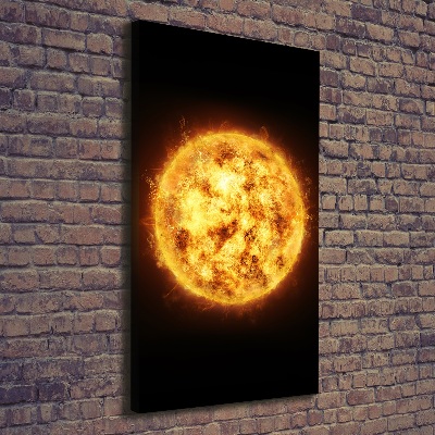 Verticale foto op canvas Zon