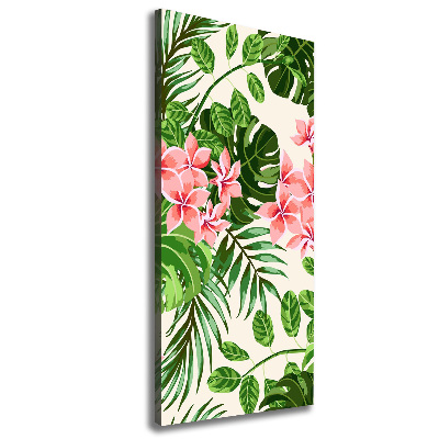Verticale foto op canvas Hawaiiaanse bloemen
