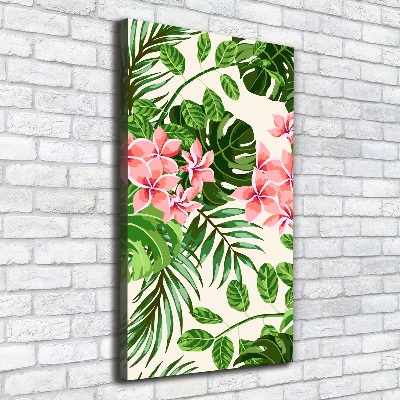 Verticale foto op canvas Hawaiiaanse bloemen