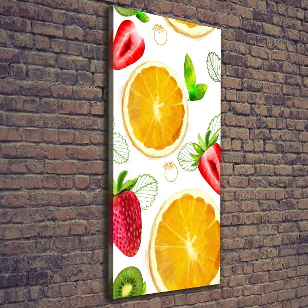 Verticale foto op canvas Fruit