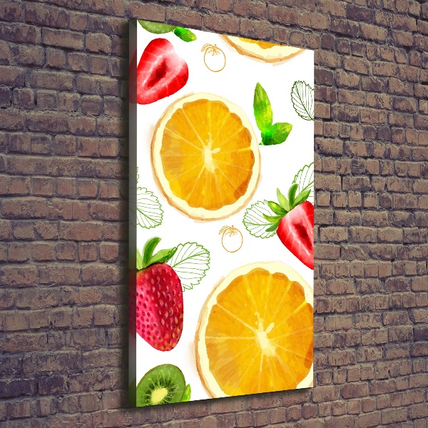 Verticale foto op canvas Fruit